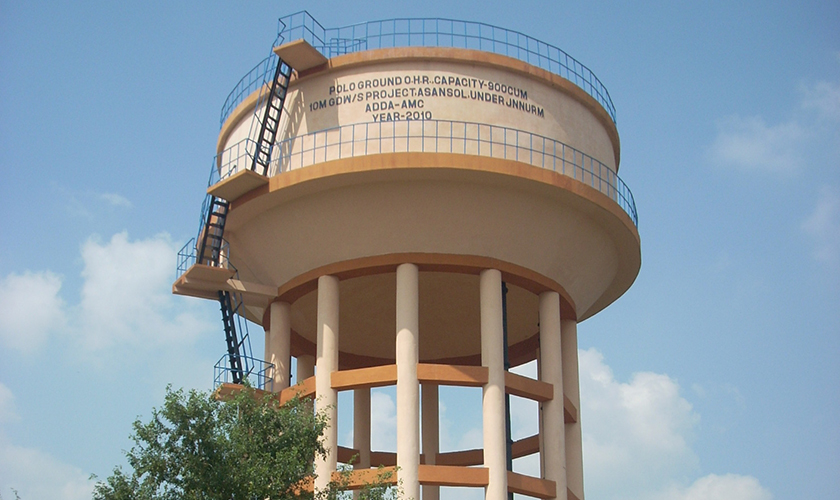 Overhead reservoir Polo Ground at 10MGD Water Supply Project, Asansol